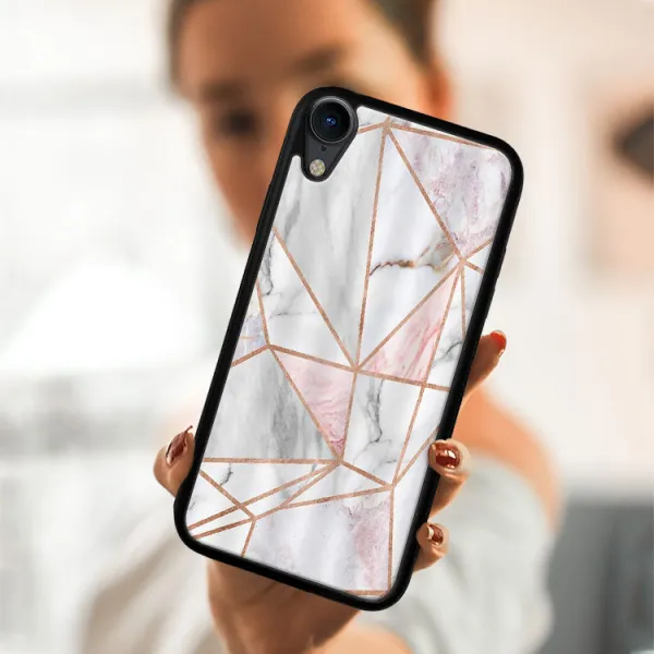 MY ART Ochranný obal Apple iPhone XR PINK MARBLE (143)