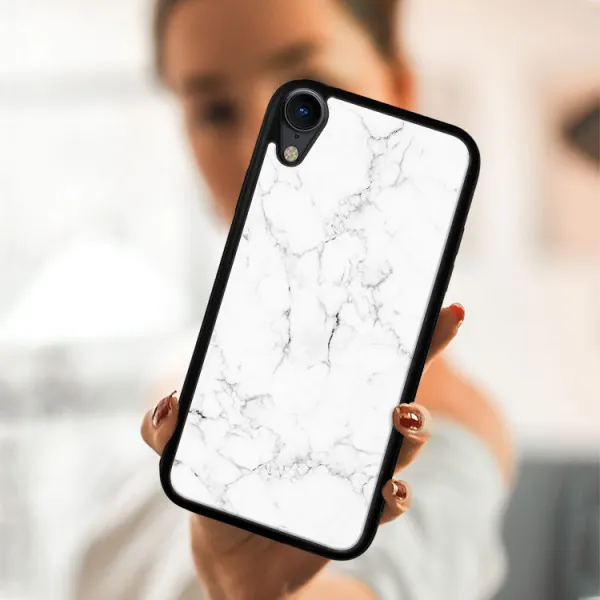 MY ART Ochranný obal Apple iPhone XR WHITE MARBLE (144)