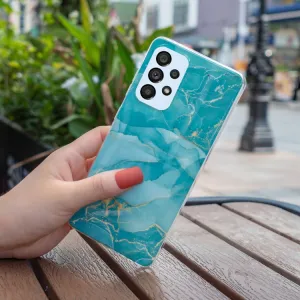 IMD MARBLE Ochranný kryt Samsung Galaxy A53 5G LIGHT BLUE