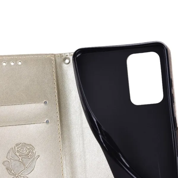 ART Peňaženkový kryt Samsung Galaxy A03 ROSE zlatý