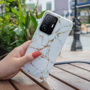 IMD MARBLE Ochranný kryt Xiaomi 11T / 11T Pro WHITE
