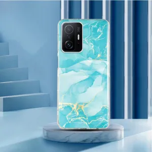 IMD MARBLE Ochranný kryt Xiaomi 11T / 11T Pro LIGHT BLUE