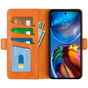 SIDE Peňaženkové puzdro Motorola Moto E32 / E32s svetlohnedé