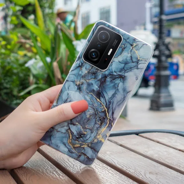 IMD MARBLE Ochranný kryt Xiaomi 11T / 11T Pro GREY