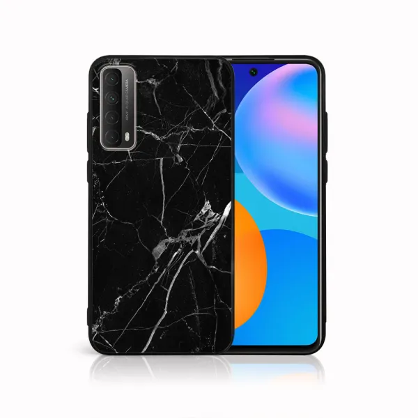 MY ART Ochranný obal Huawei P Smart 2021 BLACK MARBLE (142)