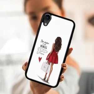 MY ART Ochranný obal Apple iPhone XR RED DRESS (137)