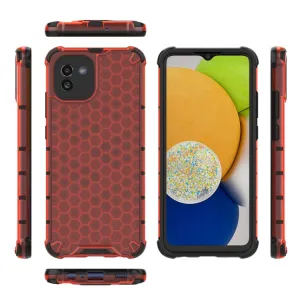 HONEYCOMB Ochranný kryt Samsung Galaxy A03 červený
