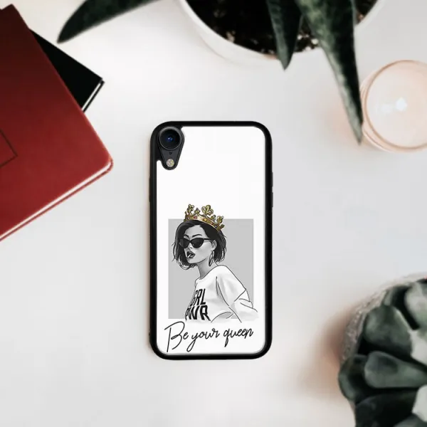 MY ART Ochranný obal Apple iPhone XR QUEEN (139)