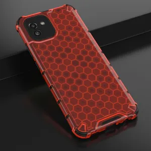 HONEYCOMB Ochranný kryt Samsung Galaxy A03 červený