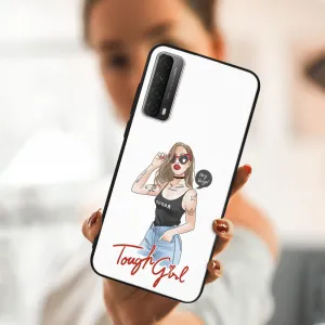 MY ART Ochranný obal Huawei P Smart 2021 TOUGH GIRL (131)