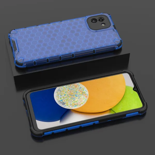 HONEYCOMB Ochranný kryt Samsung Galaxy A03 modrý