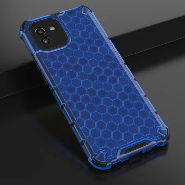 HONEYCOMB Ochranný kryt Samsung Galaxy A03 modrý