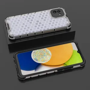 HONEYCOMB Ochranný kryt Samsung Galaxy A03 biely