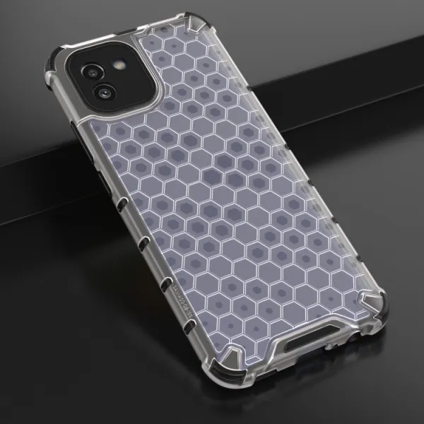 HONEYCOMB Ochranný kryt Samsung Galaxy A03 biely