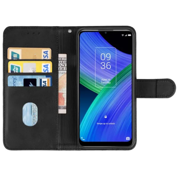 SMOOTH Peňaženkové puzdro TCL 20R 5G čierne