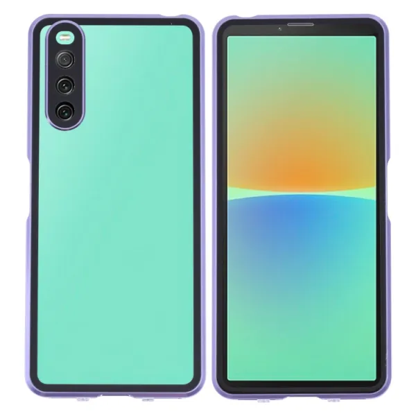 Magnetický kryt 360 pre Sony Xperia 10 IV 5G fialový