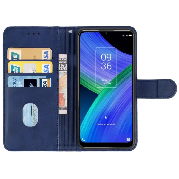 SMOOTH Peňaženkové puzdro TCL 20R 5G modré