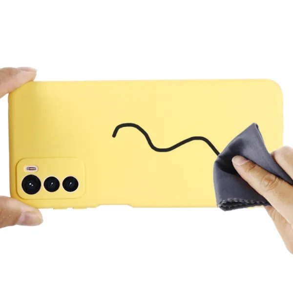 RUBBER Ochranný kryt Motorola Moto G42 žltý