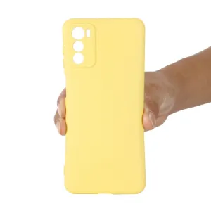 RUBBER Ochranný kryt Motorola Moto G42 žltý