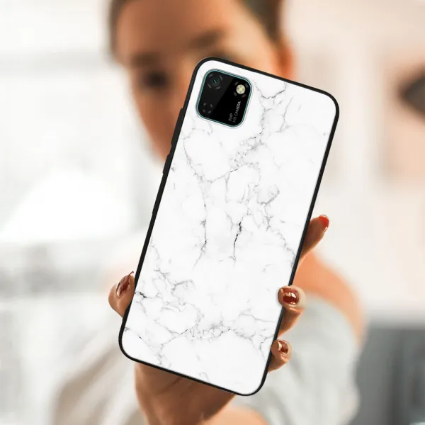 MY ART Ochranný obal Huawei Y5p -WHITE MARBLE (144)