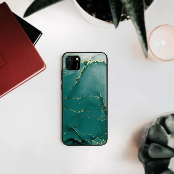 MY ART Ochranný obal Huawei Y5p -GREEN MARBLE (145)