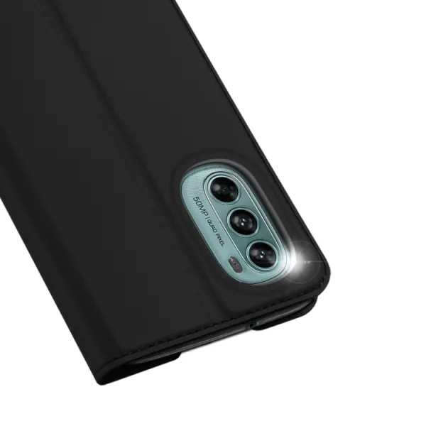 DUX Peňaženkový kryt Motorola Moto G62 5G čierny