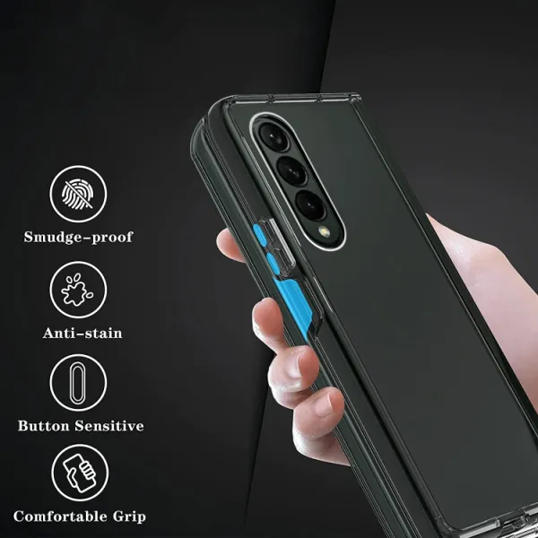 Ochranný kryt Samsung Galaxy Z Fold4 5G priehľadný