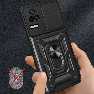 RING Obal s držiakom pre Xiaomi Poco F4 ružový