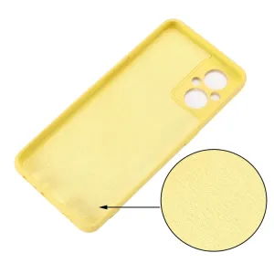 RUBBER Ochranný kryt pre Oppo Reno7 Lite 5G žltý