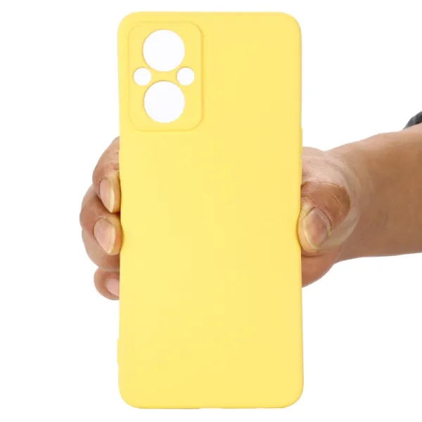 RUBBER Ochranný kryt pre Oppo Reno7 Lite 5G žltý