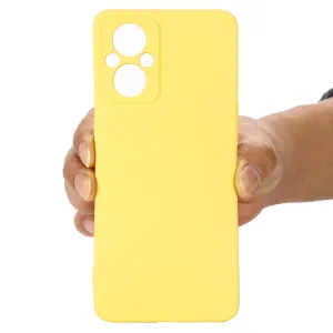 RUBBER Ochranný kryt pre Oppo Reno7 Lite 5G žltý