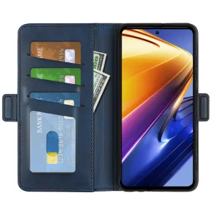 SIDE Peňaženkové puzdro pre Xiaomi Poco F4 GT modré