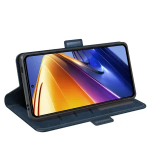 SIDE Peňaženkové puzdro pre Xiaomi Poco F4 GT modré