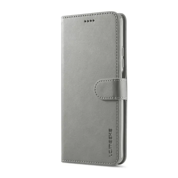 IMEEKE Peňaženkový kryt Xiaomi Poco M5 šedý