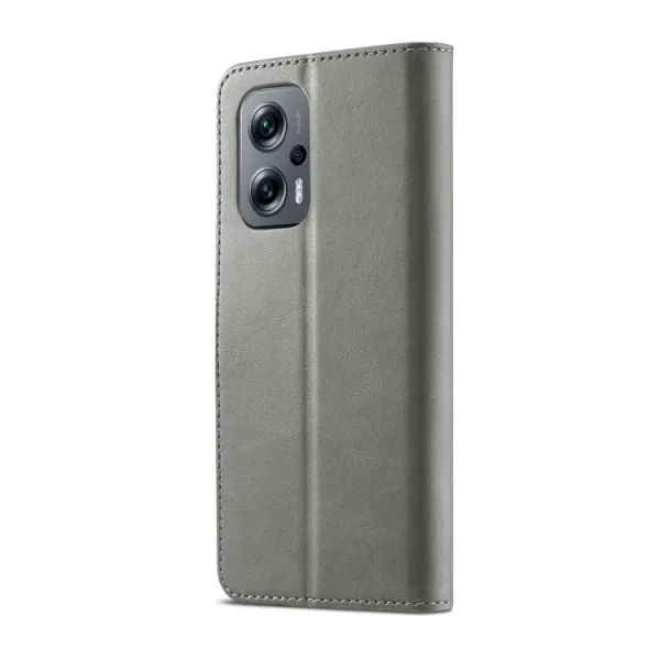 IMEEKE Peňaženkový kryt Xiaomi Poco M5 šedý