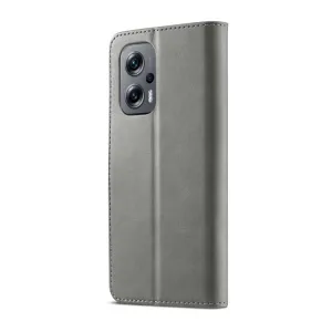 IMEEKE Peňaženkový kryt Xiaomi Poco M5 šedý