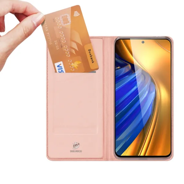 DUX Peňaženkový kryt Xiaomi Poco F4 ružový