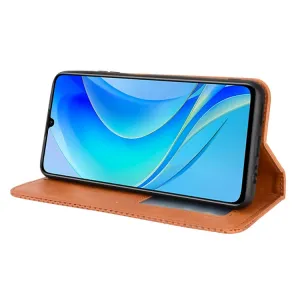BUSINESS Peňaženkový kryt pre Huawei nova Y70 hnedý