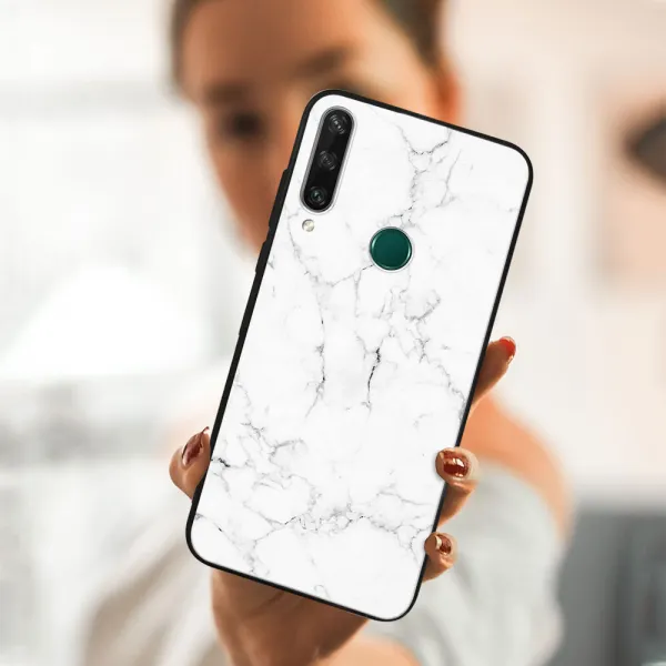 MY ART Ochranný obal Huawei Y6p -WHITE MARBLE (144)