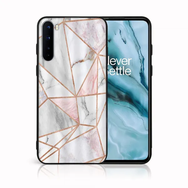 MY ART Ochranný obal OnePlus Nord -PINK MARBLE (143)