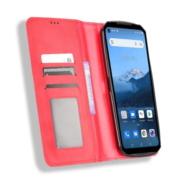 BUSINESS Peňaženkový kryt pre Oukitel WP16 červený