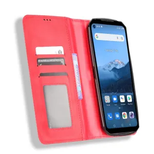 BUSINESS Peňaženkový kryt pre Oukitel WP16 červený