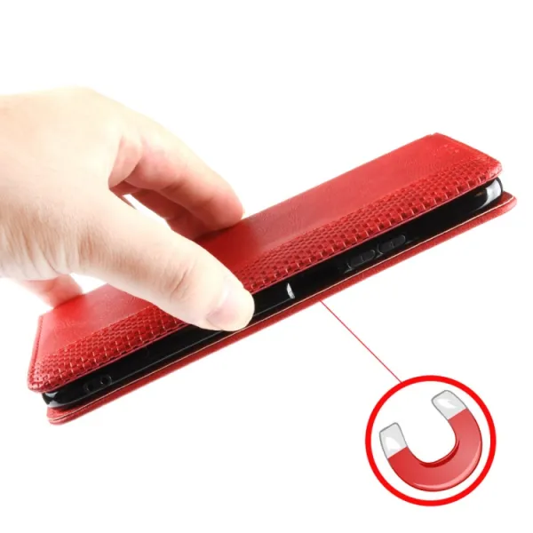 BUSINESS Peňaženkový kryt pre Ulefone Note 16 Pro červený