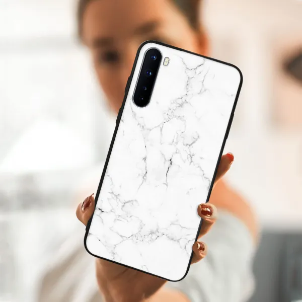 MY ART Ochranný obal OnePlus Nord -WHITE MARBLE (144)
