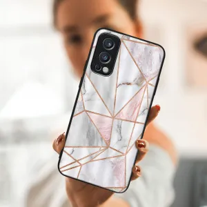 MY ART Ochranný obal OnePlus Nord 2 5G -PINK MARBLE (143)