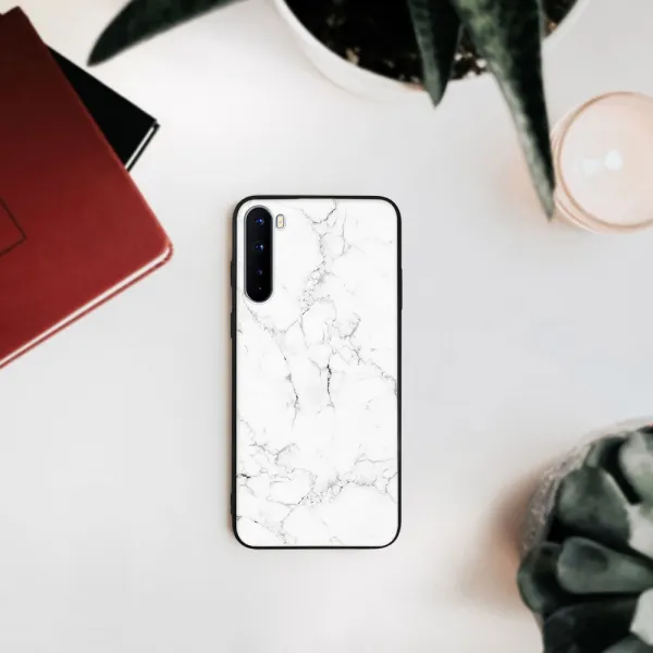 MY ART Ochranný obal OnePlus Nord -WHITE MARBLE (144)