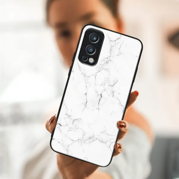 MY ART Ochranný obal OnePlus Nord 2 5G -WHITE MARBLE (144)