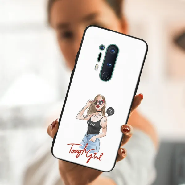 MY ART Ochranný obal OnePlus 8 Pro -TOUGH GIRL (131)