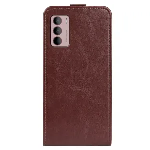 Vyklápacie puzdro Motorola Moto G42 hnedé
