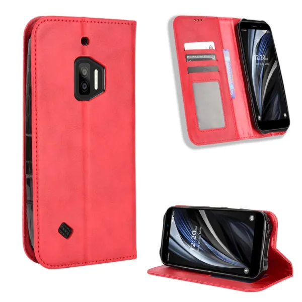BUSINESS Peňaženkový kryt pre Oukitel WP12 / WP12 Pro červený